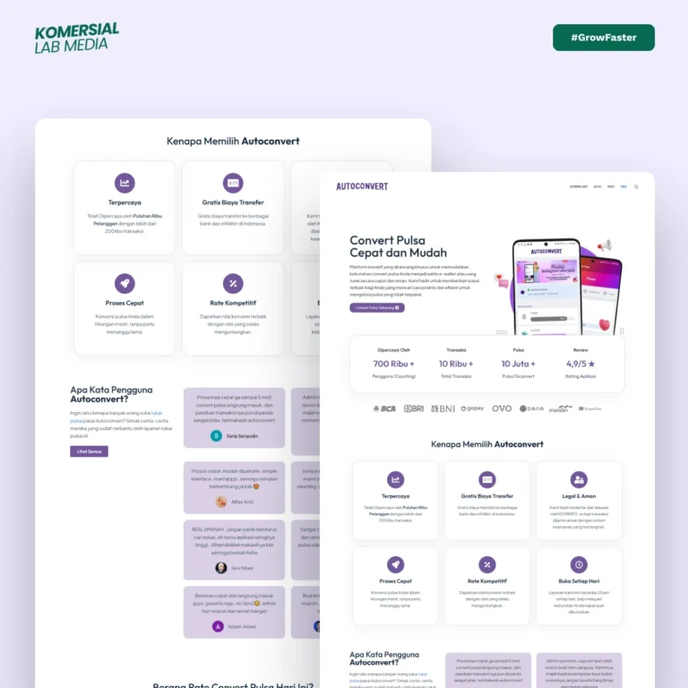 Auto Convert - Web Design Komersial Lab